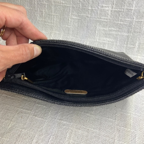 Carla Marchi Black Metal Mesh Evening Clutch / Handbag Purse w/ Zipper (lined) - Picture 7 of 11